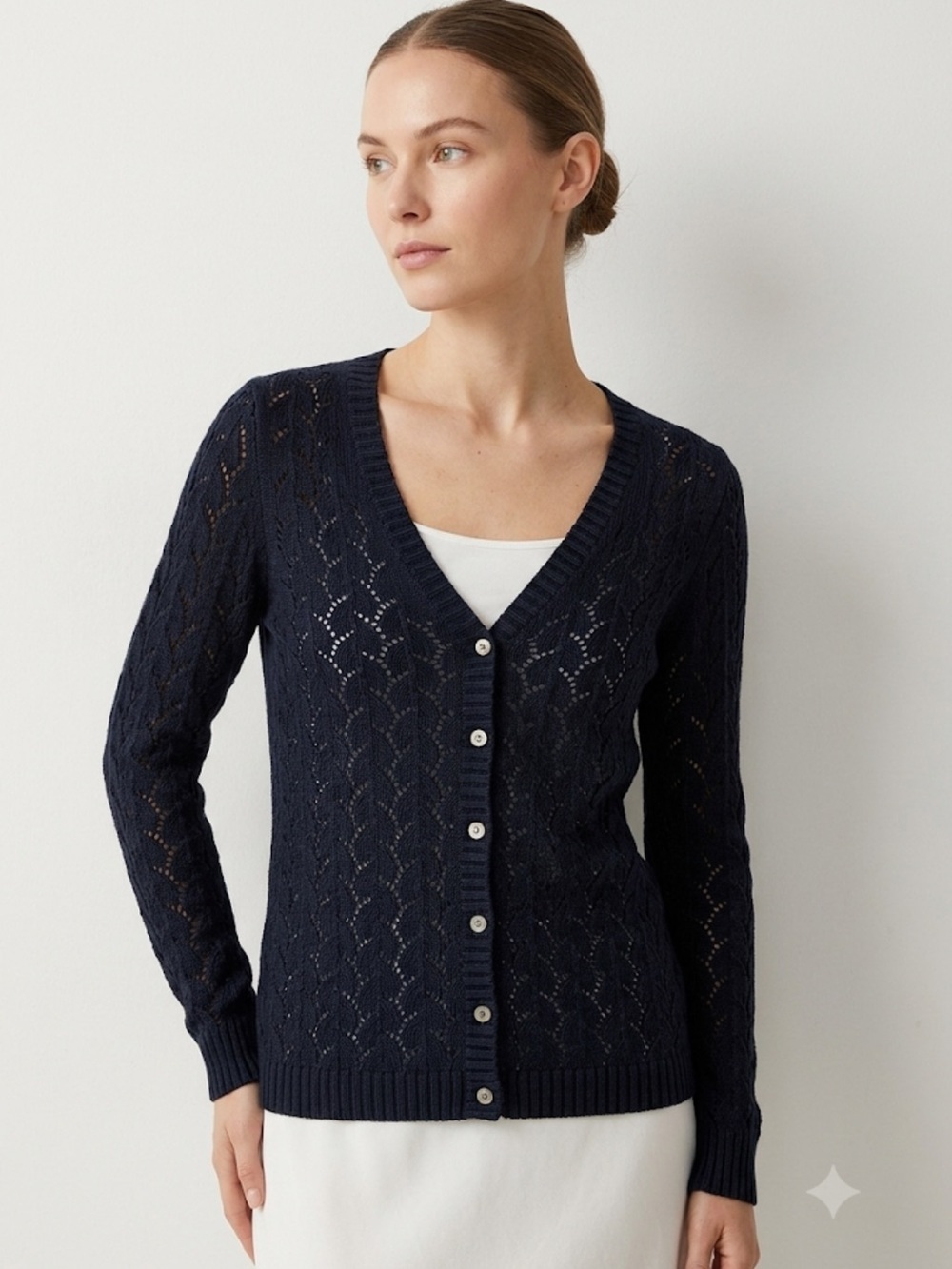 L.L. Bean Lambswool-Rabbit Hair-Cashmere Blend Cardigan - XS | Quiet-Luxury Knit